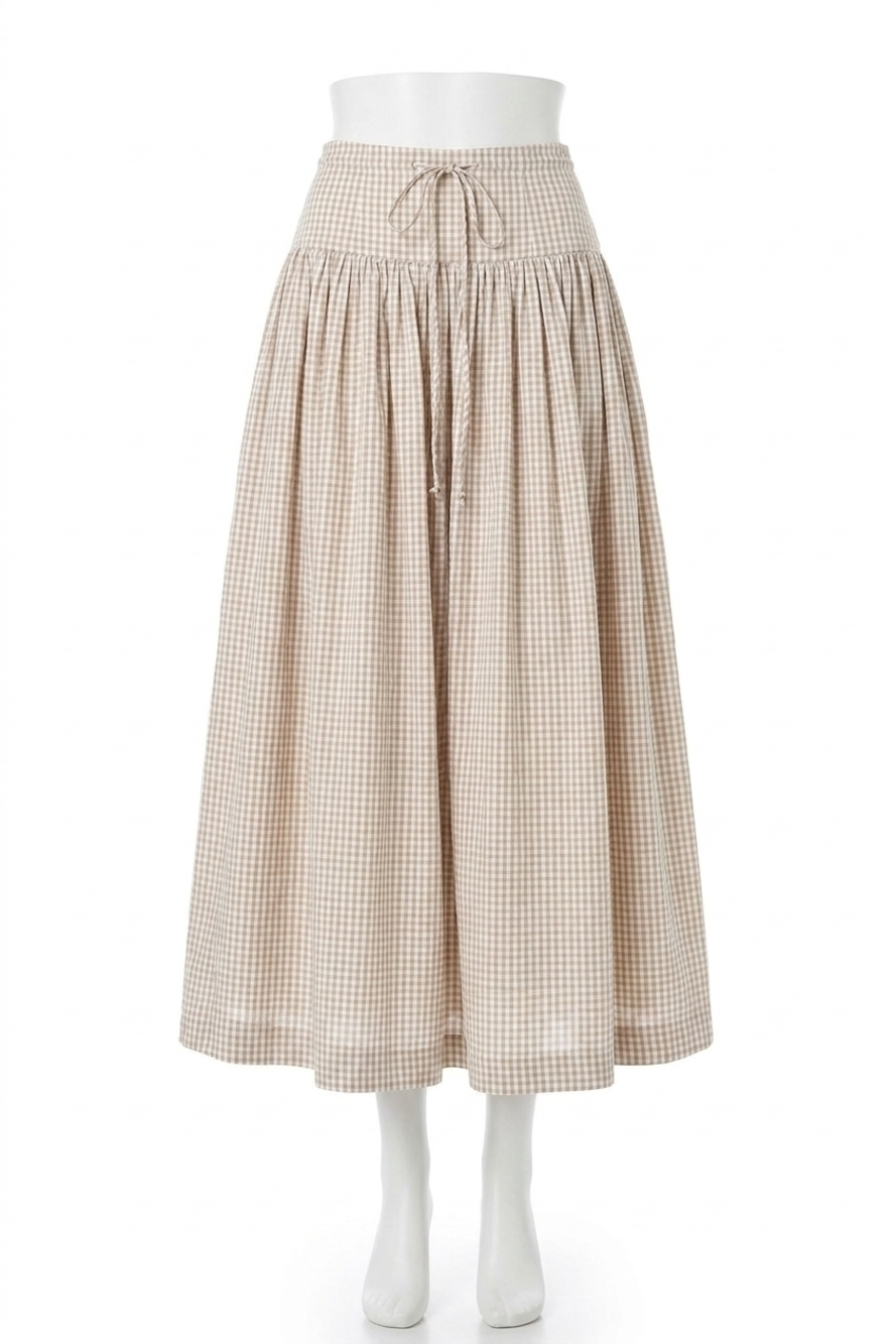 NEW ALEXIS havara midi skirt in tan | white